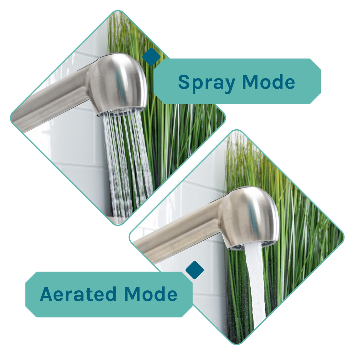 Tehila Stainless Steel Finish Pull-Out Faucet
