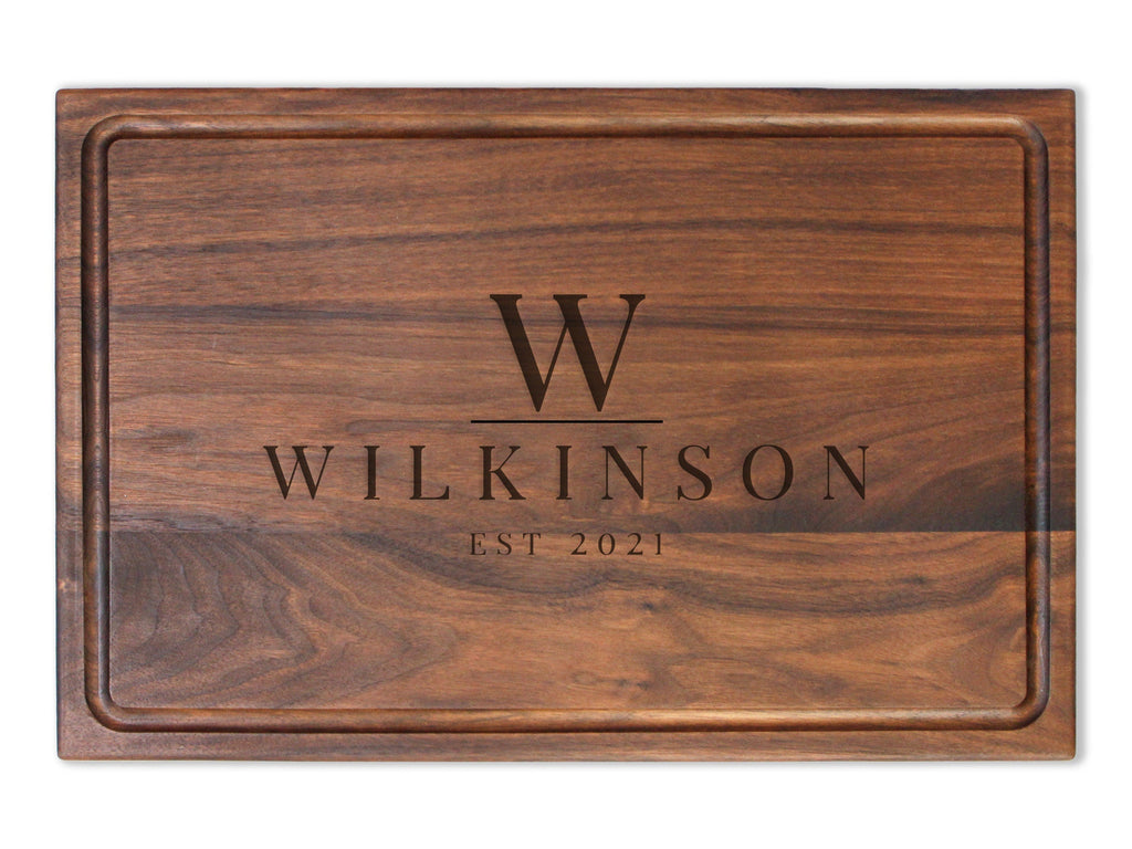 Personalized Cutting Board, Custom Engraved Charcuterie Board, Father’s Day Gift, Wedding Gift, Made in The USA